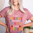 I Run Marathon Just Kidding I Chase Toddlers Teacher Women's Heather T-Shirt Heather Mauve