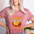This Is My Scary Gym Teacher Costume Pumpkin Halloween Men Women Women's Heather T-Shirt Heather Mauve