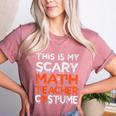 This Is My Scary Math Teacher Costume For Halloween Women's Heather T-Shirt Heather Mauve This Is My Scary Math Teacher Costume For Halloween Women's Heather T-Shirt Heather Mauve