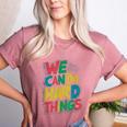 School Teachers Motivational Quote We Can Do Hard Things Men Women Kids Women's Heather T-Shirt Heather Mauve School Teachers Motivational Quote We Can Do Hard Things Men Women Kids Women's Heather T-Shirt Heather Mauve