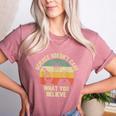 Science Doesn't Care What You Believe Science Teacher Men Women Kids Women's Heather T-Shirt Heather Mauve