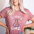 Science Girl Chemistry Biology Student Teacher Women's Heather T-Shirt Heather Mauve Science Girl Chemistry Biology Student Teacher Women's Heather T-Shirt Heather Mauve