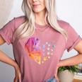Sign Language Heart ASL For Deaf Teacher Women's Heather T-Shirt Heather Mauve Sign Language Heart ASL For Deaf Teacher Women's Heather T-Shirt Heather Mauve