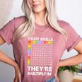 I Got Skills They'Re Multiplying Nerd Math Teacher Women's Heather T-Shirt Heather Mauve I Got Skills They'Re Multiplying Nerd Math Teacher Women's Heather T-Shirt Heather Mauve