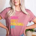 Sorry Can't Pickleball Bye Teacher Student Sport Women's Heather T-Shirt Heather Mauve