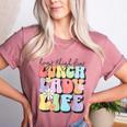 Soul Bleach Teacher Staff First Day Of School Last Hugs & High Fives Lunch Lady Vibes Blue Classic Fit Women's Heather T-Shirt Heather Mauve Soul Bleach Teacher Staff First Day Of School Last Hugs & High Fives Lunch Lady Vibes Blue Classic Fit Women's Heather T-Shirt Heather Mauve