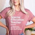 Special Education Teacher Definition Back To School Women's Heather T-Shirt Heather Mauve
