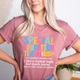 Special Education Team Definition Retro Ed Team Crew Teacher Women's Heather T-Shirt Heather Mauve