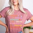 SPED Caffeinate Advocate Laminate Educate Teacher Facilitate For Men Women Women's Heather T-Shirt Heather Mauve SPED Caffeinate Advocate Laminate Educate Teacher Facilitate For Men Women Women's Heather T-Shirt Heather Mauve