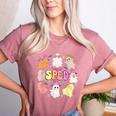 SPED Teacher Halloween Spooky Special Education Team Men Women Kids Women's Heather T-Shirt Heather Mauve