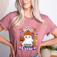Spooky Para Crew Ghost Halloween Paraprofessional Teacher Women's Heather T-Shirt Heather Mauve