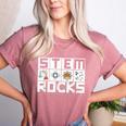 STEM Rocks Science Technology Engineering Math STEM Teacher Women's Heather T-Shirt Heather Mauve STEM Rocks Science Technology Engineering Math STEM Teacher Women's Heather T-Shirt Heather Mauve