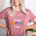 Student Support Team Counselor Social Worker Teacher Crew Women's Heather T-Shirt Heather Mauve Student Support Team Counselor Social Worker Teacher Crew Women's Heather T-Shirt Heather Mauve