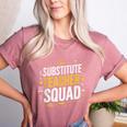 Substitute Teacher Squad Sub Teacher Substitute Teaching Women's Heather T-Shirt Heather Mauve