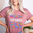 Tap Dance Words Lover Tap Dancer Dancing Teacher Women's Heather T-Shirt Heather Mauve Tap Dance Words Lover Tap Dancer Dancing Teacher Women's Heather T-Shirt Heather Mauve