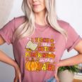 I Teach The Coolest Pumpkins In The Patch Teacher Halloween Women's Heather T-Shirt Heather Mauve I Teach The Coolest Pumpkins In The Patch Teacher Halloween Women's Heather T-Shirt Heather Mauve