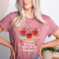I Teach The Cutest Apples In The Orchard Cute Fall Teacher Women's Heather T-Shirt Heather Mauve