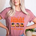 I Teach The Cutest Pumpkins Halloween Teacher Cat Lover Women's Heather T-Shirt Heather Mauve I Teach The Cutest Pumpkins Halloween Teacher Cat Lover Women's Heather T-Shirt Heather Mauve