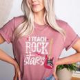 I Teach Rock Stars Music Teacher Guitar Player Women's Heather T-Shirt Heather Mauve I Teach Rock Stars Music Teacher Guitar Player Women's Heather T-Shirt Heather Mauve