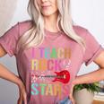 I Teach Rockstars Band Vibes Teacher Rocks My Music Teaching Women's Heather T-Shirt Heather Mauve I Teach Rockstars Band Vibes Teacher Rocks My Music Teaching Women's Heather T-Shirt Heather Mauve