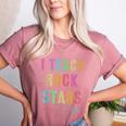 I TEACH ROCKSTARS Band Vibes Teacher Rocks My Music Teaching Women's Heather T-Shirt Heather Mauve I TEACH ROCKSTARS Band Vibes Teacher Rocks My Music Teaching Women's Heather T-Shirt Heather Mauve