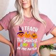I Teach The Smartest Pumpkins The Patch Teacher Fall Season For Men Women Kids Women's Heather T-Shirt Heather Mauve