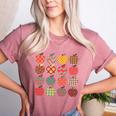 Teacher Apple Back To School Art For School Supplies Women's Heather T-Shirt Heather Mauve Teacher Apple Back To School Art For School Supplies Women's Heather T-Shirt Heather Mauve