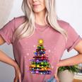 Teacher Crayon Christmas Tree Lights Student School Xmas Women's Heather T-Shirt Heather Mauve Teacher Crayon Christmas Tree Lights Student School Xmas Women's Heather T-Shirt Heather Mauve