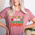 Teacher Is My Favorite Sport Teacher Teaching Lover Women's Heather T-Shirt Heather Mauve Teacher Is My Favorite Sport Teacher Teaching Lover Women's Heather T-Shirt Heather Mauve