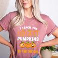 Teacher Halloween Pre-K Teacher Kindergarten Cutest Pumpkins Men Women Kids Women's Heather T-Shirt Heather Mauve Teacher Halloween Pre-K Teacher Kindergarten Cutest Pumpkins Men Women Kids Women's Heather T-Shirt Heather Mauve
