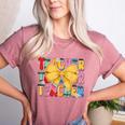 Teacher Pencil Coquette Bow Back To School Teacher Women's Heather T-Shirt Heather Mauve Teacher Pencil Coquette Bow Back To School Teacher Women's Heather T-Shirt Heather Mauve