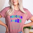 Teacher Shark Don't Stress Do Your Best Forget The Rest Women's Heather T-Shirt Heather Mauve