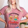 Teacher Of Smart Cookies Cute Gingerbread Teacher Christmas Women's Heather T-Shirt Heather Mauve Teacher Of Smart Cookies Cute Gingerbread Teacher Christmas Women's Heather T-Shirt Heather Mauve