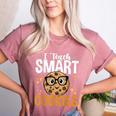 Teacher I Teach Smart Cookies Nerd Women's Heather T-Shirt Heather Mauve Teacher I Teach Smart Cookies Nerd Women's Heather T-Shirt Heather Mauve