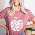 Teacher Of Tiny Humans Preschool Kindergarten Teacher Women's Heather T-Shirt Heather Mauve