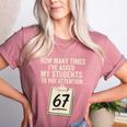 Teachers 67 Meme Women's Heather T-Shirt Heather Mauve Teachers 67 Meme Women's Heather T-Shirt Heather Mauve
