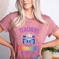 Teachers Are Just Superheroes In Disguise Back To School Women's Heather T-Shirt Heather Mauve