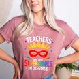 Teachers Are Just Superheroes In Disguise Fun Back To School Women's Heather T-Shirt Heather Mauve Teachers Are Just Superheroes In Disguise Fun Back To School Women's Heather T-Shirt Heather Mauve