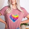 Teaching Is a Work Of Heart Tie Dye Hippie For Teacher For Men Women Girls Kids Women's Heather T-Shirt Heather Mauve