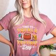 Test Day State Football Tackle Testing Day Sports Teacher Women's Heather T-Shirt Heather Mauve