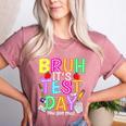 Testing Day Bruh It’s Test Day You Got This Teacher Student Women's Heather T-Shirt Heather Mauve Testing Day Bruh It’s Test Day You Got This Teacher Student Women's Heather T-Shirt Heather Mauve