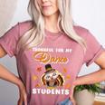 Thankful For My Dance Students Thanksgiving Turkey Teacher For Men Women Girls Kids Women's Heather T-Shirt Heather Mauve Thankful For My Dance Students Thanksgiving Turkey Teacher For Men Women Girls Kids Women's Heather T-Shirt Heather Mauve