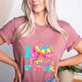 Tie Dye Happy 100th Day Of School Teacher Student 100 Days Women's Heather T-Shirt Heather Mauve Tie Dye Happy 100th Day Of School Teacher Student 100 Days Women's Heather T-Shirt Heather Mauve