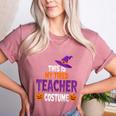 Tired Teacher Costume For Halloween Teachers Women's Heather T-Shirt Heather Mauve