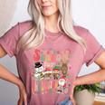 Tis The Season For Inclusion Christmas Sped Teacher Women's Heather T-Shirt Heather Mauve Tis The Season For Inclusion Christmas Sped Teacher Women's Heather T-Shirt Heather Mauve