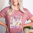 Trick Or Teach Retro Halloween Teacher Look Women's Heather T-Shirt Heather Mauve Trick Or Teach Retro Halloween Teacher Look Women's Heather T-Shirt Heather Mauve