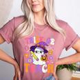 Trick Or Teach Teacher Ghost Teaching Fun Halloween Teacher Women's Heather T-Shirt Heather Mauve