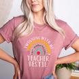 Twinning With My Teacher Bestie Spirit Week Girls Day Kids Women's Heather T-Shirt Heather Mauve Twinning With My Teacher Bestie Spirit Week Girls Day Kids Women's Heather T-Shirt Heather Mauve
