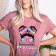 Twinning With My Teacher Bestie Twin Day Friends Teacher Women's Heather T-Shirt Heather Mauve Twinning With My Teacher Bestie Twin Day Friends Teacher Women's Heather T-Shirt Heather Mauve