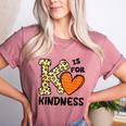 Unity Day K Is For Kindness Anti Bullying Orange Teacher Men Women Kids Women's Heather T-Shirt Heather Mauve
